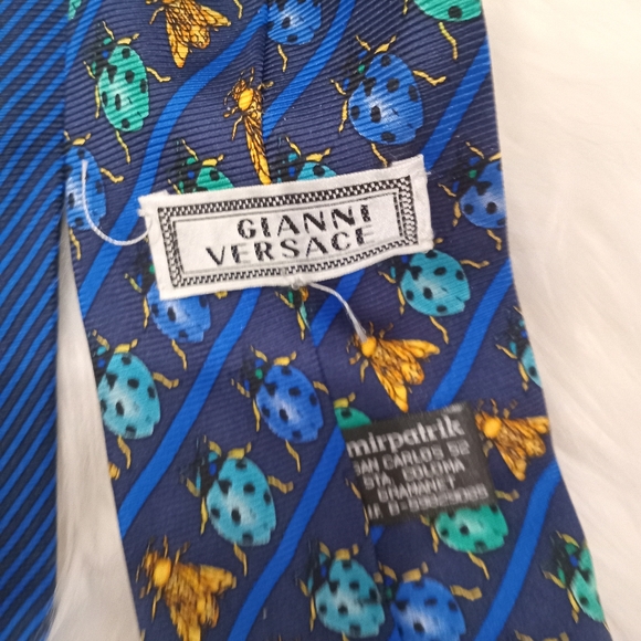 Auth vintage lot Gucci versace Dior ties - Picture 10 of 11